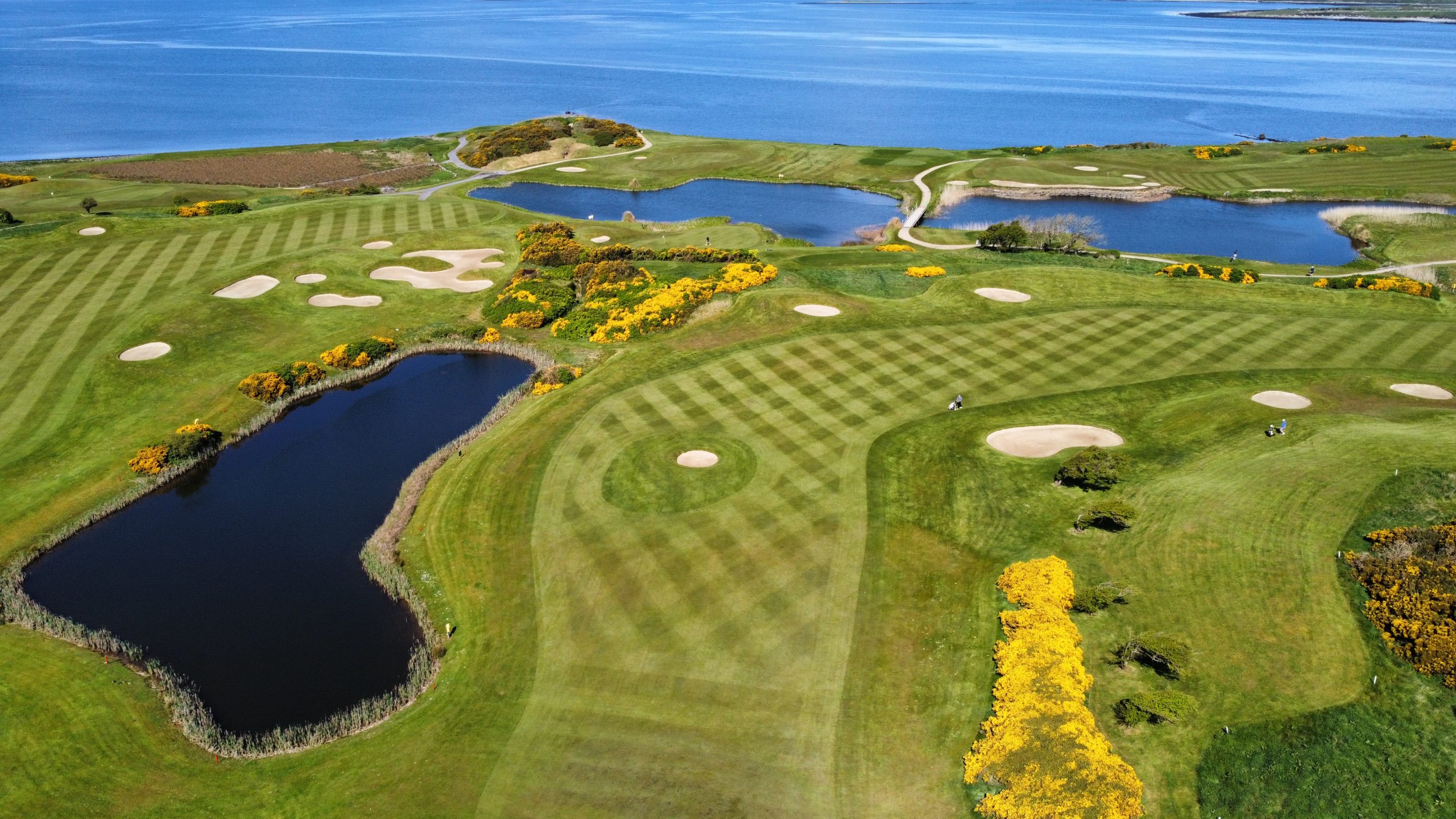 galway bay golf resort aerial photo of course